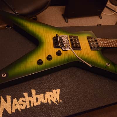 Washburn Dimebag Darrell Dime 333 DimeSlime AAA Slime Flame Top Pantera Signature Guitar Dean ML image 5