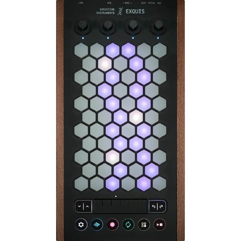 Intuitive Instruments Exquis Deluxe Expressive MIDI Controller (wooden side) image 1