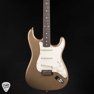 Fender Custom Shop Masterbuilt 1959 Transition Stratocaster Journeyman Relic - Shoreline Gold image 3