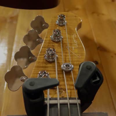 AIO TB4 4 String Telecaster Bass - Tiger Amber w/gig bag image 13