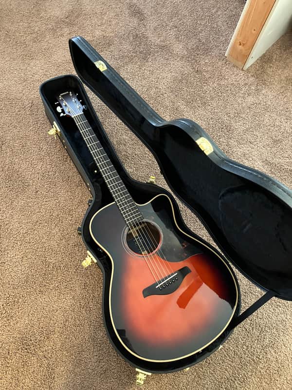 Yamaha Yamaha AC3R ARE Concert Acoustic-Electric Guitar (Tobacco Sunburst) 2018 - Present - Sunburst image 1
