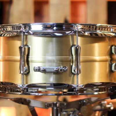 Pearl 14x5.5 Primal Brass Snare Drum - PSC1455B image 4