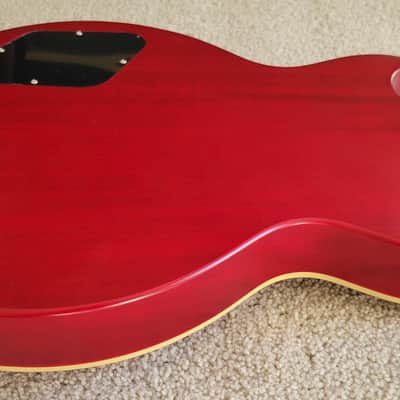 Epiphone 1959 Les Paul Standard Electric Guitar, Aged Dark Cherry Burst, Epiphone Hard Shell Case image 9