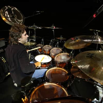 Todd Sucherman's Complete STYX 2013-2019 Drum Set, Pearl Masterworks/Sabian, EVERYTHING and MORE!! Autographed by all members of STYX! image 7