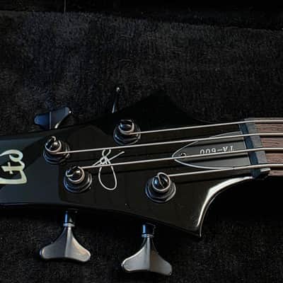 ESP TOM ARAYA TA-600 LTD Slayer Signature Bass 4-String B-STOCK 2015 New Old Stock NOS Pentegram Inlays 35" Scale Neck-Thru Pro Artist Forest FRX Body 24 Fret image 5