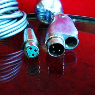 Vintage 1950's Electro-Voice 630 Omnidirectional Dynamic Microphone Hi Z harp mic w cable & rare Cannon XLR adapter 636 644 605 606 image 13