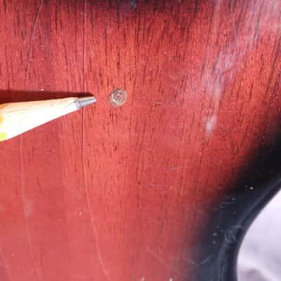 Kawai Vintage Made in Japan Offset Body Electric Guitar 1960s Red Burst image 12
