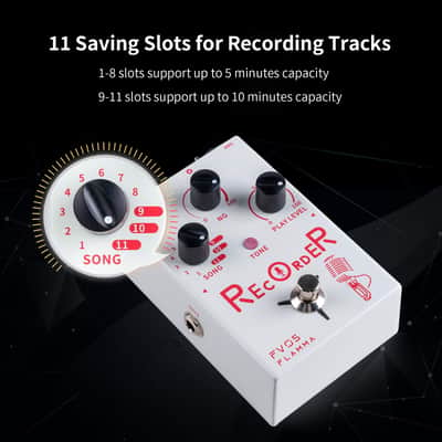 FLAMMA FV05 Recorder Vocal Effects Processor with 70 Minutes Recording Capacity Noise Gate & Reverb Effects for Vocal Guitar Reverb Looper Stompbox for Singer Songwriting Record Creative Inspiration image 2