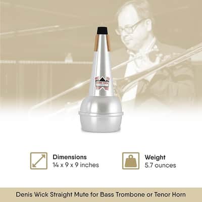 Denis Wick 5509 Straight Mute for Bass Trombone/Tenor Horn image 2