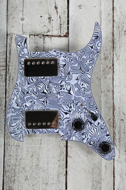 Loaded Electric Guitar Pickguard with Dual Burstbucker Humbucker Guitar Pickups image 1