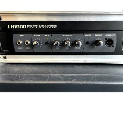 Hartke LH1000 - Bass Amplifier - Black - Good w/ rack-mounted in flight case image 2