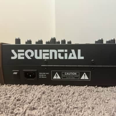 Sequential Prophet-6 49-Key 6-Voice Polyphonic Synthesizer 2018 - 2020 - Black with Wood Sides image 3