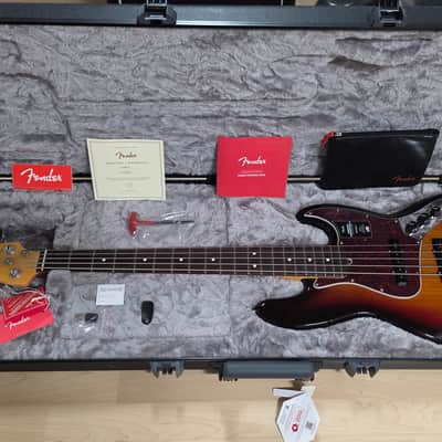 Fender American Professional II Jazz V BRAND NEW 75th Anniversary Sunburst USA 2021 NOS Pro 5 String image 1
