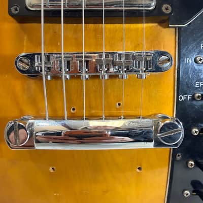 Univox Effector Vintage Electric Guitar w/ Built-In Effects – Sunburst – Late 1960s – Japan Late 1960's - Sunburst image 4