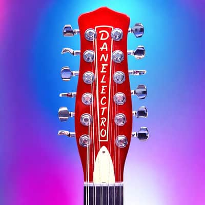 Danelectro'59 Vintage 12 String Red Metallic New, D59V12-MR image 6