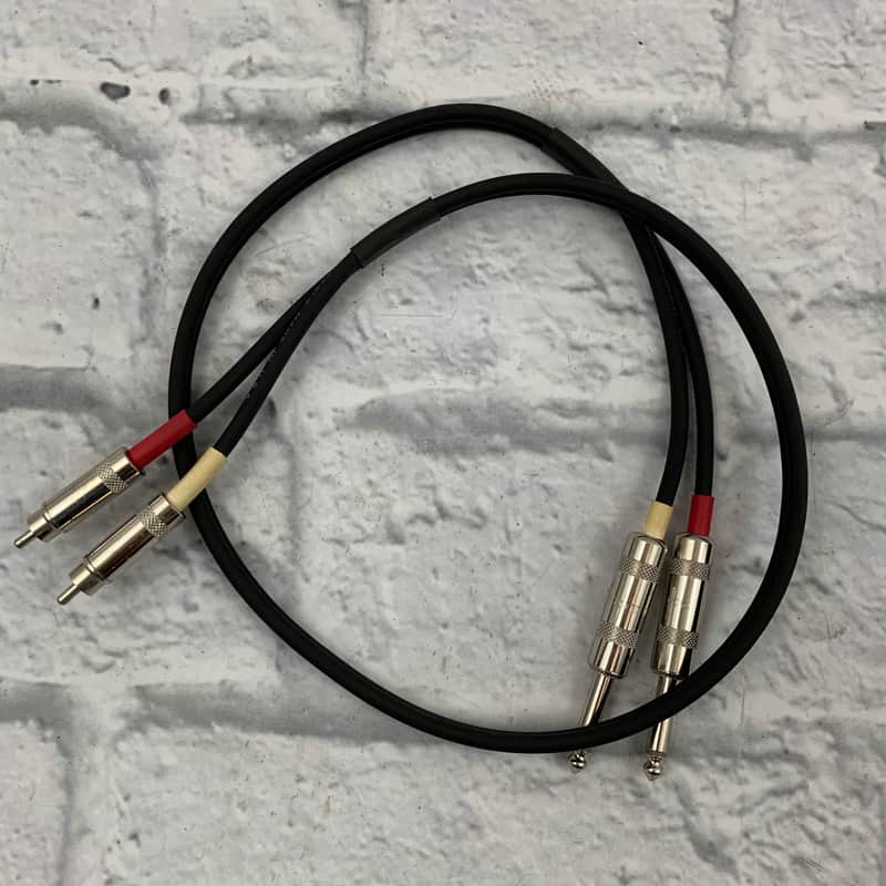 VTG Audio Low Noise 32" Dual 1/4" to RCA Dubbing Cable image 1