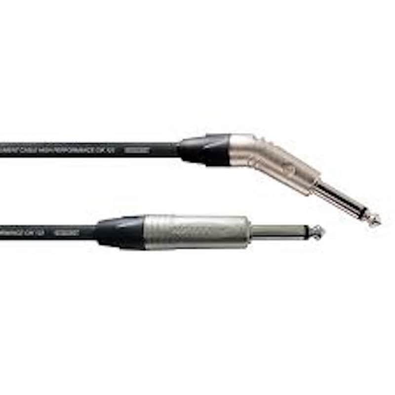 $20 CLOSEOUT! Cordial SELECT Premium Instrument Cable; 1/4" TS Male to 1/4" TS 30 Degree Angle Male; 20ft. image 1
