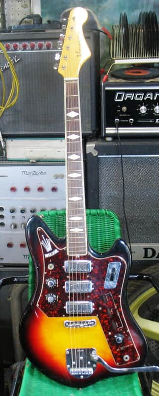 Welson Vedette Super Jazz 1966 3-Color Sunburst image 1