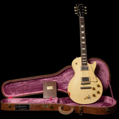 Gibson Les Paul Standard 1958 "Painted Over" Classic White over Cherry Sunburst Limited Run 2017 image 9