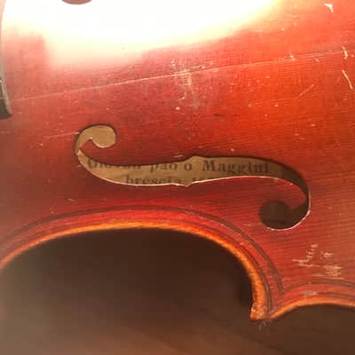 Vintage Giovan Paolo Maggini Brescia 1687 - 1/2 Size Violin. Sale Benefits Music Education Nonprofit! image 5