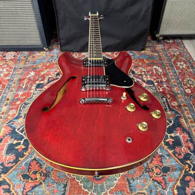 Yamaha SA700 Super Axe ES335 Style Semi Hollowbody Persimmon Red - 1983 image 9