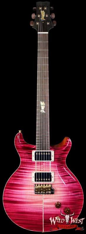 Paul Reed Smith PRS Private Stock # 11309 Santana Retro Flame Maple Top Brazilian Rosewood Fingerboard Raspberry Glow 8.00 lbs image 1