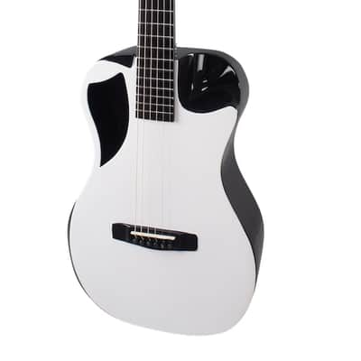 Journey Instruments OF660W1 Carbon Pearl Top Carbon Fiber 6-String Travel Guitar w/Bag & Pickup image 5