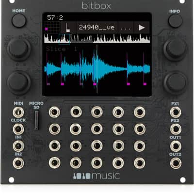 1010music Bitbox mk2 Eurorack Performance Sampler with Touchscreen - Black image 1