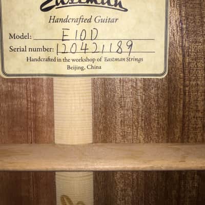 Rare Slotted Headstock Eastman E-10D #3 of 3 Made Natural MINT image 9