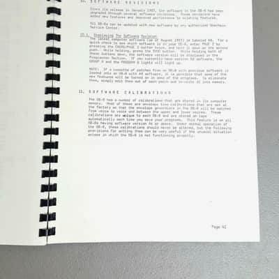 Oberheim OB-8 OB8 Analog Synth - 2nd Ed 1983 Owner's Manual Bild 5