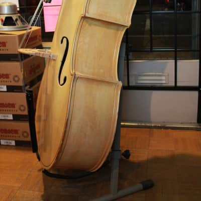 King Mortone Double Bass Blonde c1960 image 9