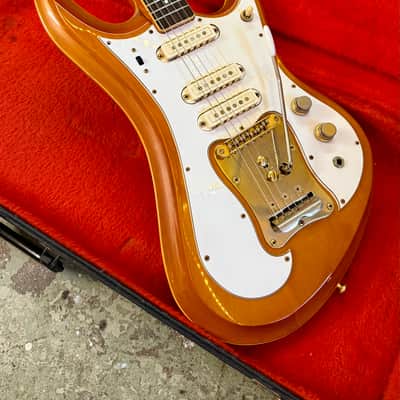 Guyatone LG-350t Sharp 5 custom c 2000 reissue - Amber original vintage MIJ Japan image 2