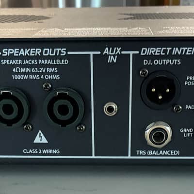 Peavey MiniMEGA 1000W Lightweight Bass Head 2010s - Black image 2