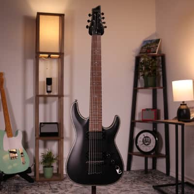 Schecter Hellraiser C-7 Passive - Rosewood Fingerboard, Black, B-Stock image 2