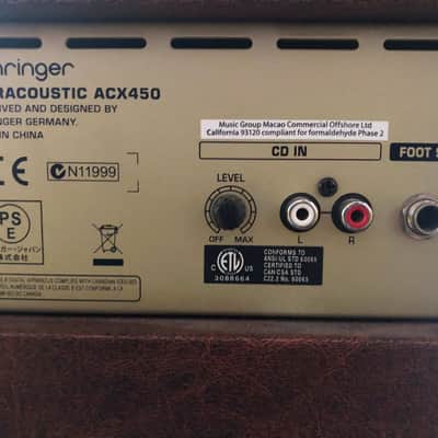 Behringer Ultracoustic ACX450 45-Watt 2-Channel Acoustic Guitar Amp 2010s - Standard image 5