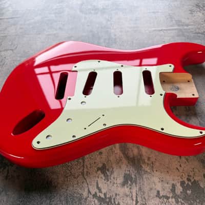BMC Guitar Body Strat® Stratocaster® Standard SSS Route FIESTA RED image 2