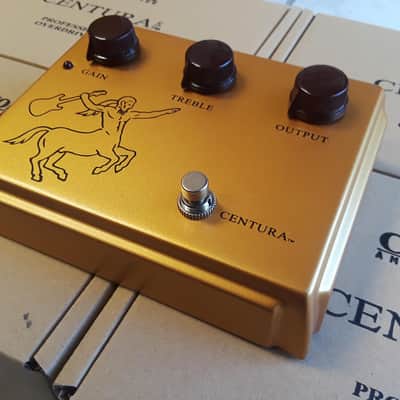 Ceriatone Centura 1:1 Klon Professional Overdrive (w/Horsie) Matte Gold  FRESH STOCK image 3