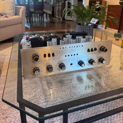 Fisher X-202-b & series 80-r tuner & MPX-100 multiplex 1962 - gold image 2