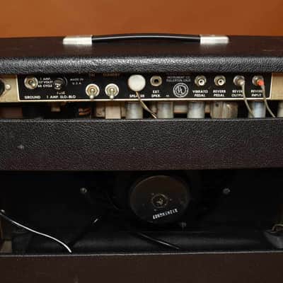 1964 Fender Deluxe Reverb Amp AB763 - Blackface image 7