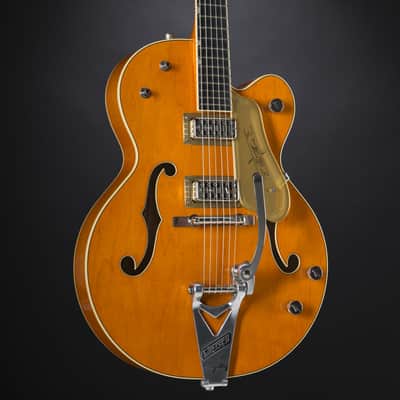 Gretsch G6120T-59 Vintage Select Chet Atkins Vintage Orange Stain Lacquer - Semi Acoustic Custom Guitar image 8