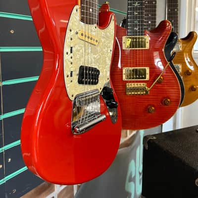Fender MIJ Jagstang Fiesta Red 1996-97 Electric Guitar image 3