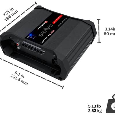 Stetsom BRAVO ATTACK 3000 Watts RMS 1-OHM Mono Full-Range Digital Car Audio Amplifier image 5
