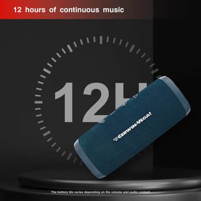 Cerwin-Vega VEGAMINI VMBLU Portable Bluetooth Hand Held Speaker with Strap,Steel Blue image 2