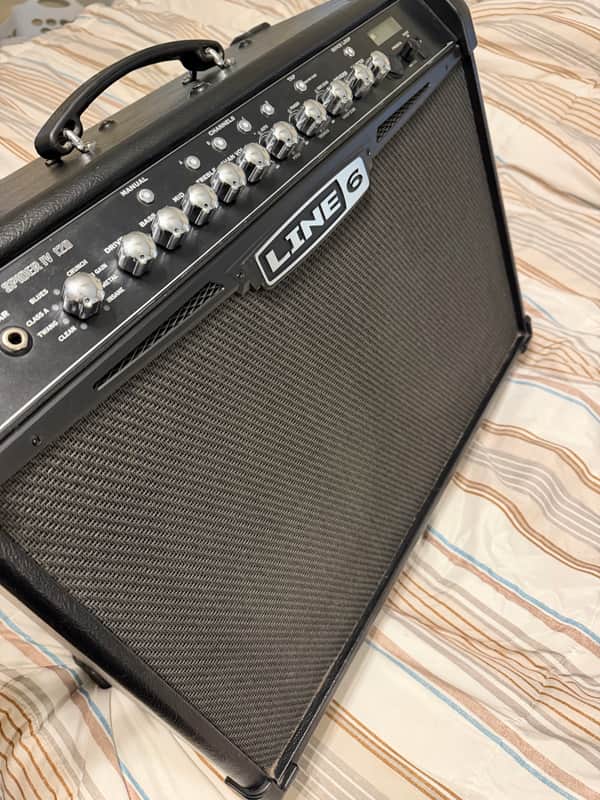 Line 6 Spider IV 120 120-Watt 2x10" Stereo Digital Modeling Guitar Combo 2009 - 2016 - Black image 1