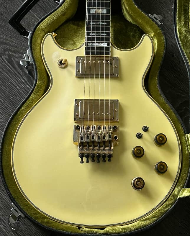 1986 Ibanez Artist AR350 PLT Super Edition Pearl White Floyd Rose image 1