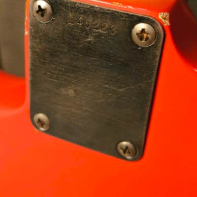 Fender Stratocaster 1964 Fiesta Red Refin Hardtail conversion 3kg image 18
