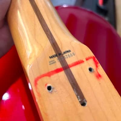 Fender Precision Bass Made in Japan PB57-US Fuji-Gen 1994 - Candy Apple Red image 4