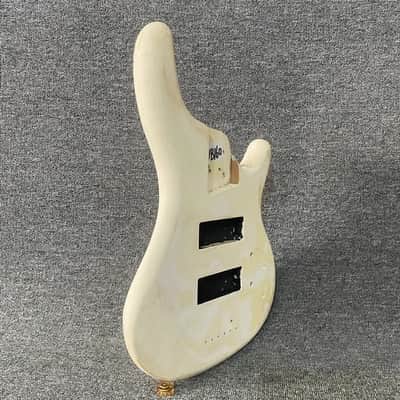 White 5 String Bass DIY Project Body image 5