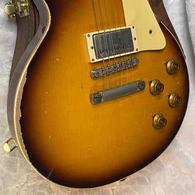 NEW! Gibson Custom 1959 Les Paul Standard Resissue Electric Guitar - Beauty of the Burst #58 - Heavy Aged - Murphy Lab - Authorized Dealer - 8.7 lbs - G07173 image 8