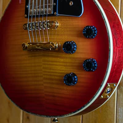 AIO Wolf WLP 750T Electric Guitar - Cherry Burst w/Gator GWE-LPS-BLK Case image 8